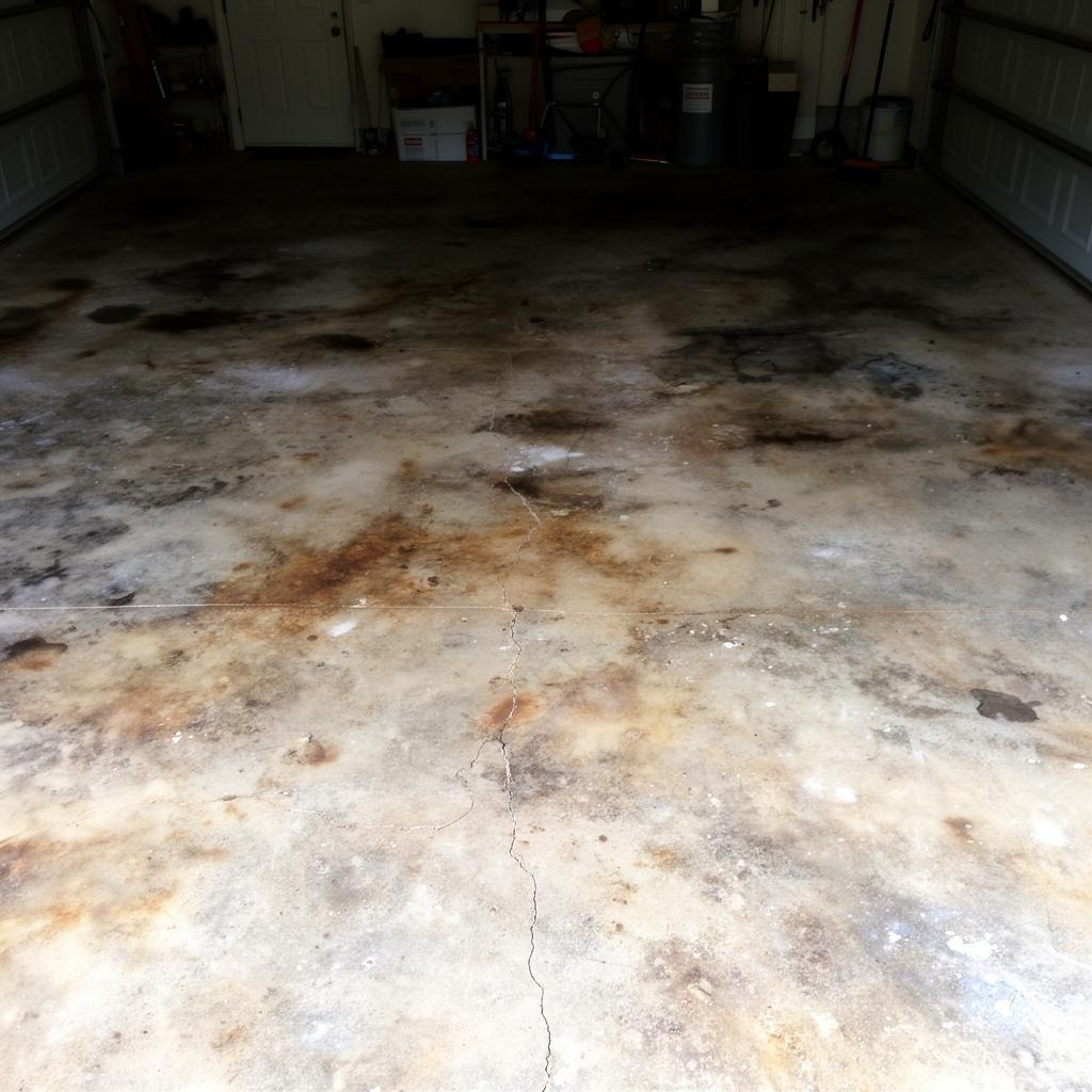 Epoxy flooring before renovation